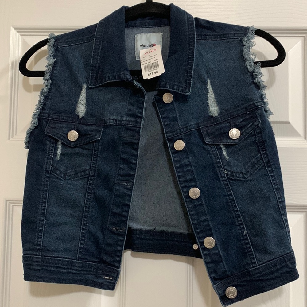 Denim vest! NWT